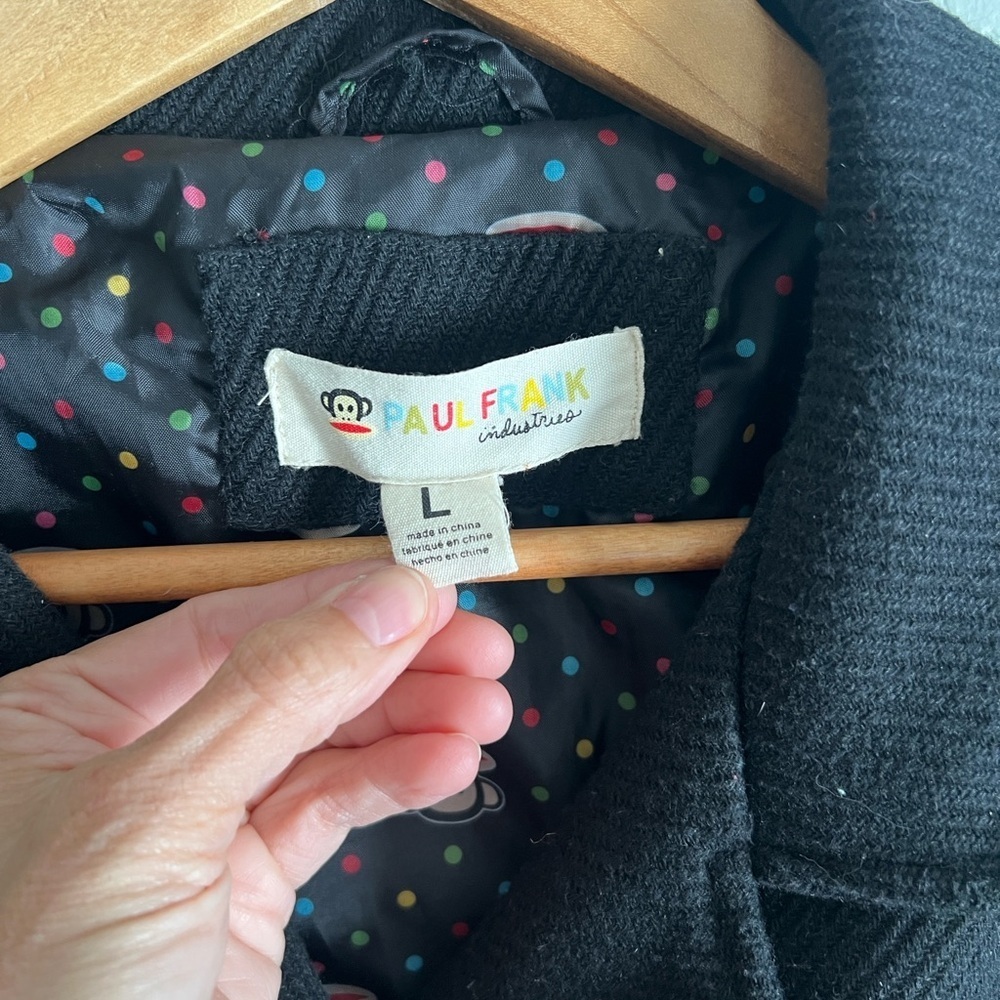 Paul Frank Textured Black Peacoat - Picture 4 of 7